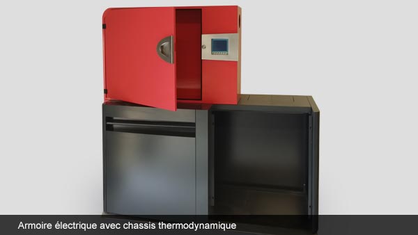 Armoire electrique avec chassis thermodynamique